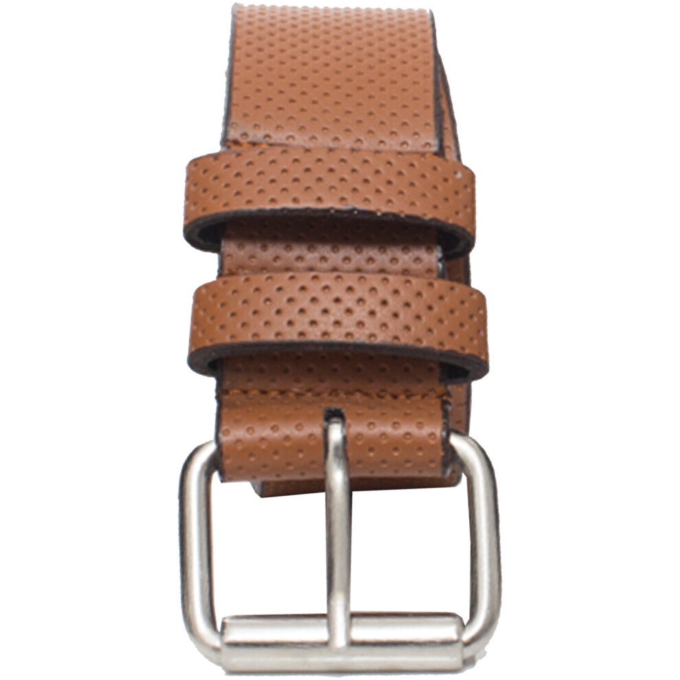 (Tan (KZ 02), 3XL) Kruze New Mens PU Leather Belts Buckle Belt For Jeans Big Tall King Sizes