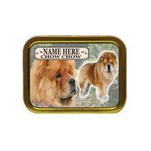 Personalised Chow Chow Dog Breed Tobacco Tin Gift & Smoking Products