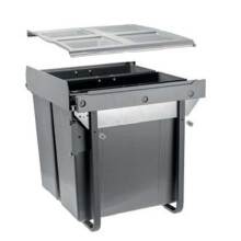 Kitchen waste bin soft close JC609M-2 (529x494x540)