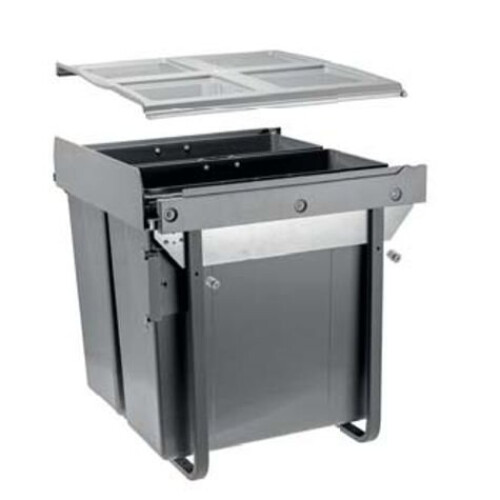 GTV Kitchen waste bin soft close JC609M-2 (529x494x540)