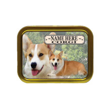 Personalised Corgi Dog Breed Tobacco Tin Gift & Smoking Products
