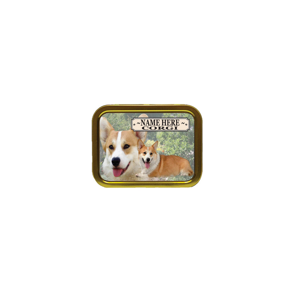 Personalised Gift Products Personalised Corgi Dog Breed Tobacco Tin Gift & Smoking Products