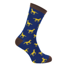 (6-11 UK, Horses) MR HERON - Mens Novelty Animal Patterned Breathable Bamboo Socks