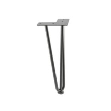 (10x304mm, 3 rods) Hairpin metal table leg 304, 406 or 711 - BLACK