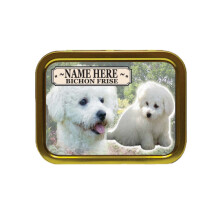 Personalised Bichon Frise Dog Breed Tobacco Tin Gift & Smoking Products