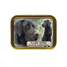 Personalised Black Labrador Dog Breed Tobacco Tin Gift & Smoking Products