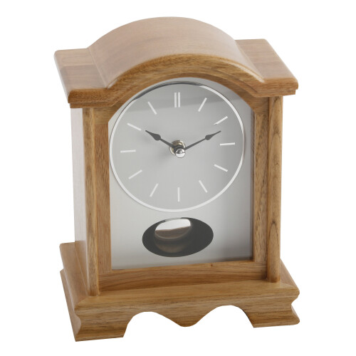 WIDDOP and Co. Wooden Oak Pendulum Mantel Clock