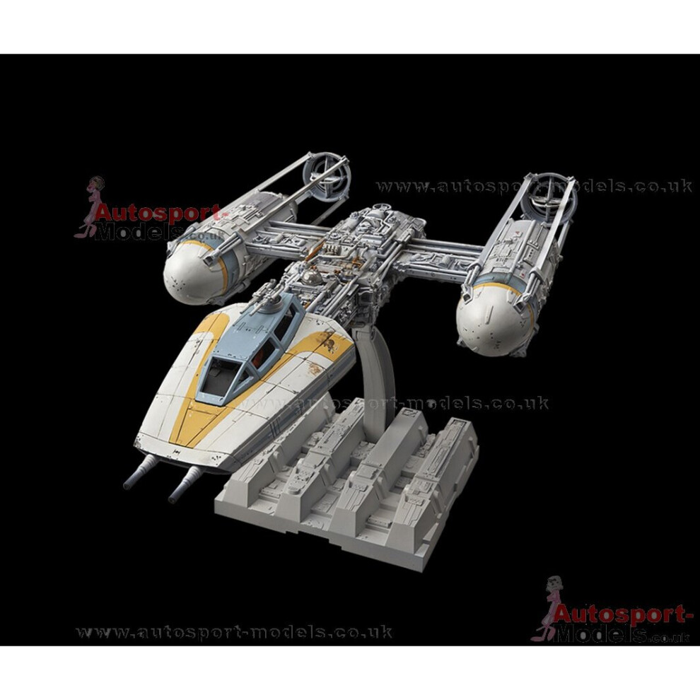 Star Wars 1/72 scale Rebel Y-Wing Starfighter model kit by Bandai