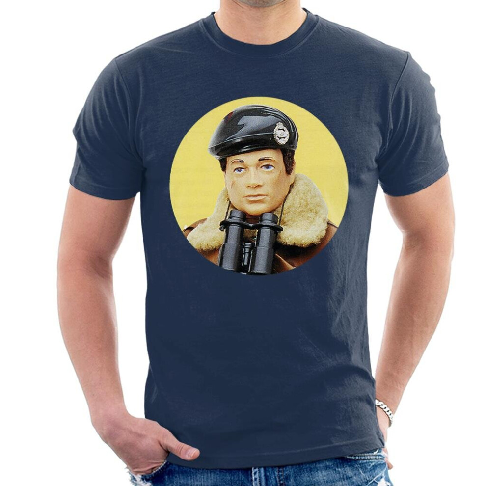 (M, Navy Blue) Action Man Vintage Soldier Men's T-Shirt