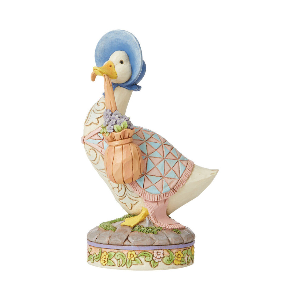 Jim Shore Beatrix Potter Wearing a Shawl & A Poke Bonnet Jemima Puddle-Duck