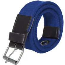 (Blue New, XL) Kruze Mens Designer Canvas Belt For Jeans Big Tall King Sizes