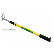 Adjustable Carbon Steel Soft Cushion Grip Telescopic Handle Rake
