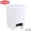 Square Home Kitchen Pedal Bin 20L White 1