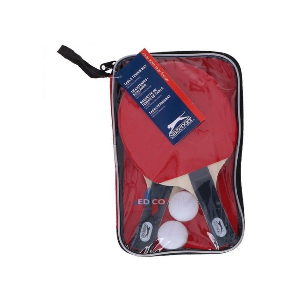 Slazenger Table Tennis Set With 2 Bats 2 Balls and Bag