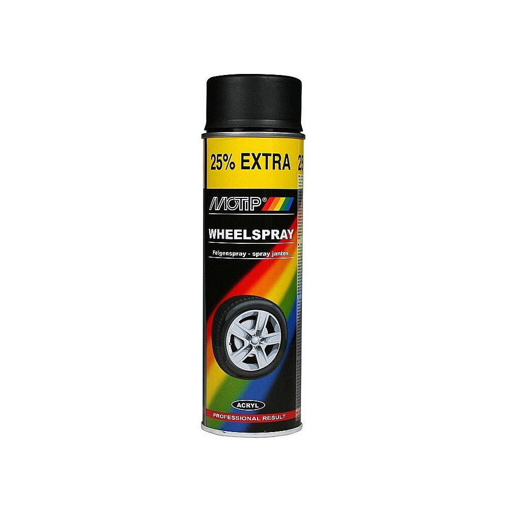 Wheel Spray Matt Black 500ml
