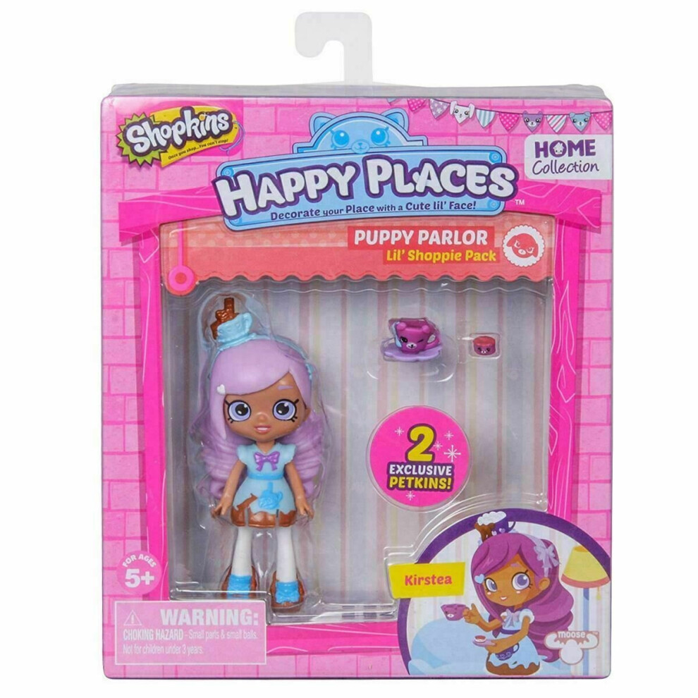 Shopkins Happy Places PUPPY PARLOR - Lil' Shoppie Doll Pack - Kirstea