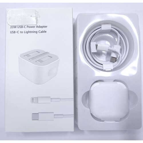 20W Type C Iphone 12 Charger with lightning cable, Iphone plug, USB-C Plug fast Charge 1