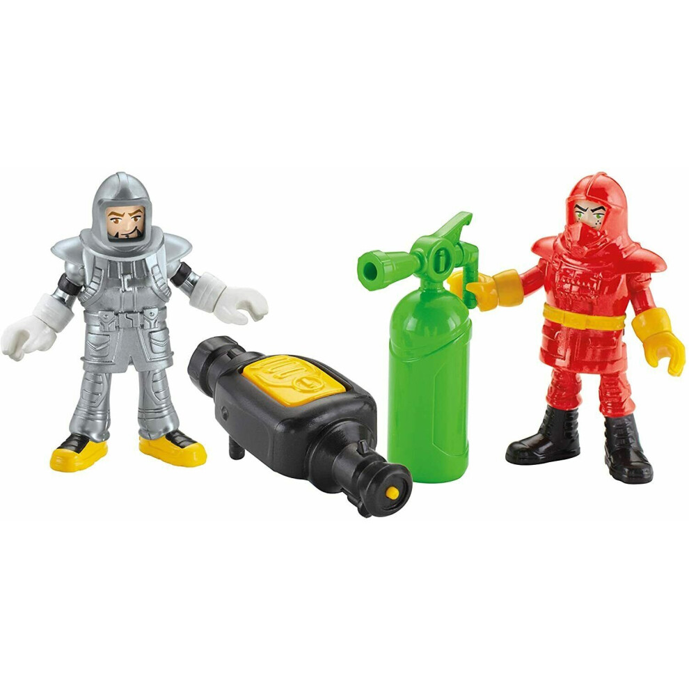 Imaginext 2 Pack Figurine Figure Set City Airport Emergency Vehicles