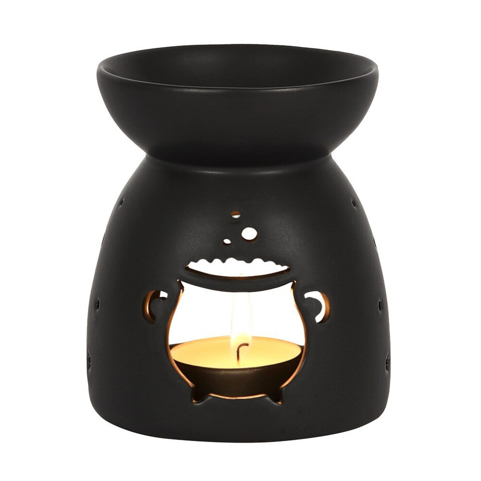 Something Different Black Cauldron Cut Out Oil Burner