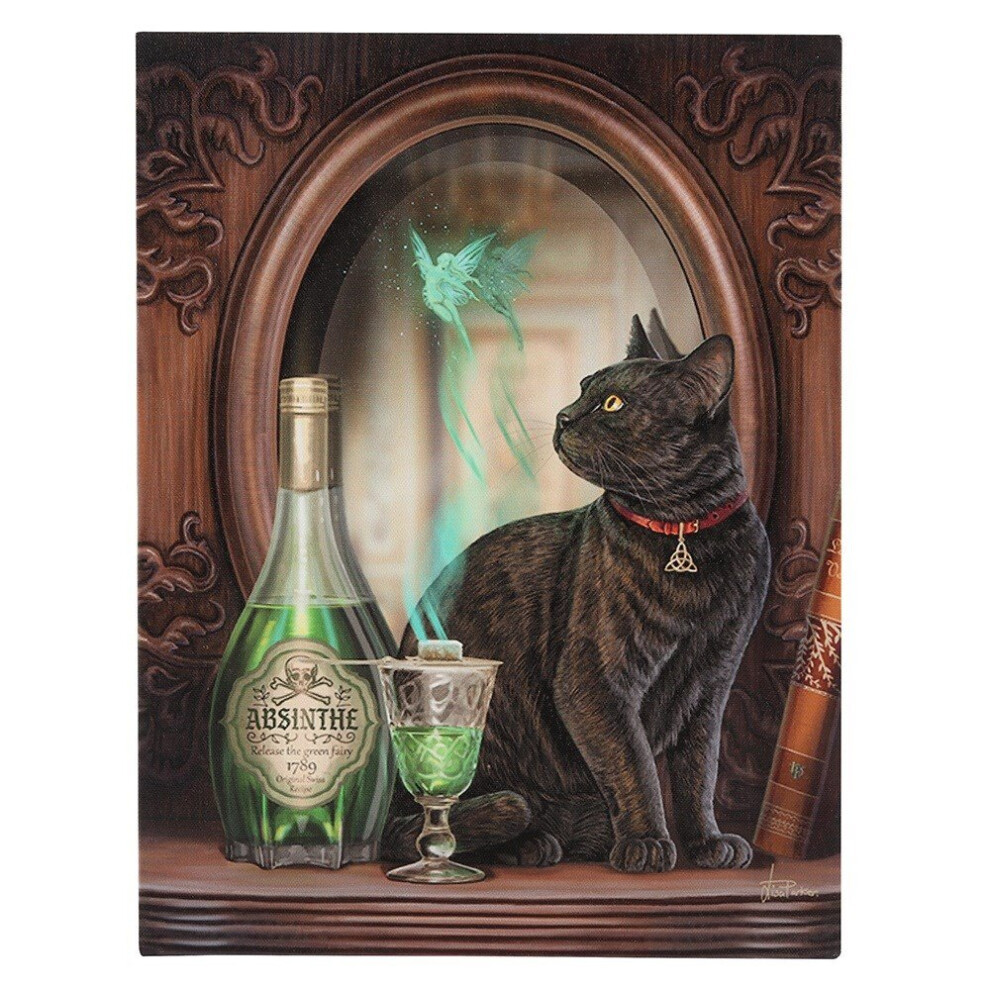 19x25 Absinthe Canvas Plaque by Lisa Parker