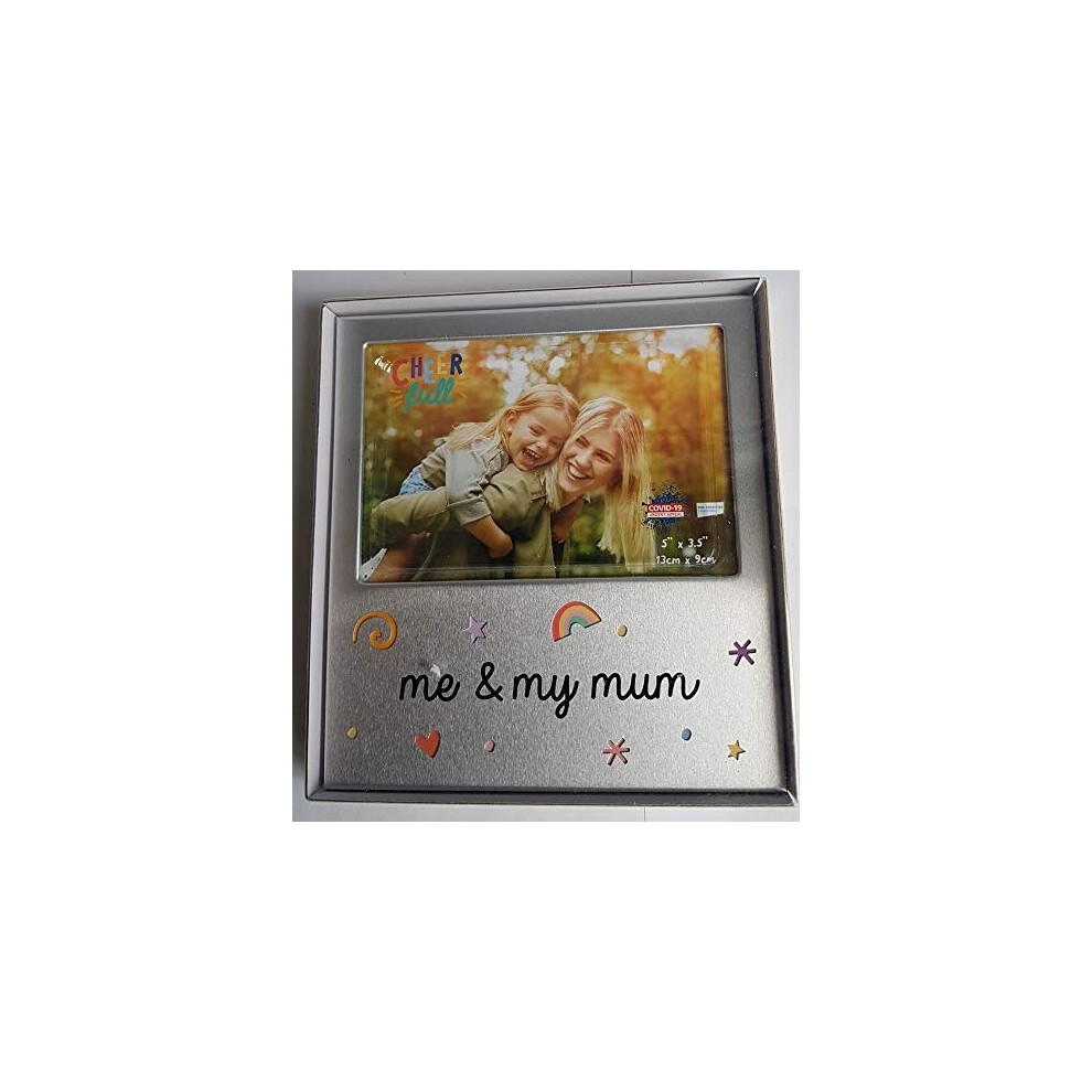 5" x 3.5" Cheerful Aluminium Photo Frame - Me & My Mum