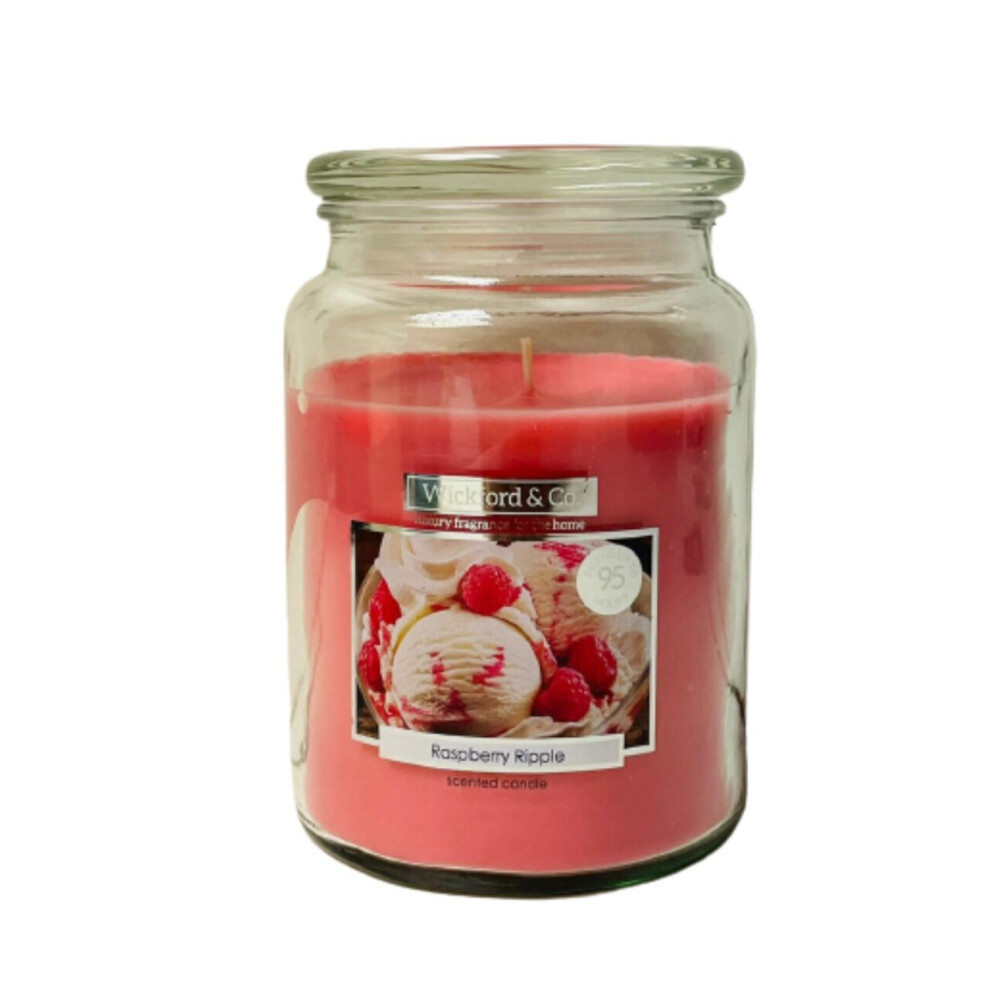 (Raspberry Ripple) Wickford & Co Scented Candle Jars Home Candle 18oz
