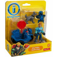 Imaginext 2 Pack Figurine Figure City Police Emergency Vehicles Sets