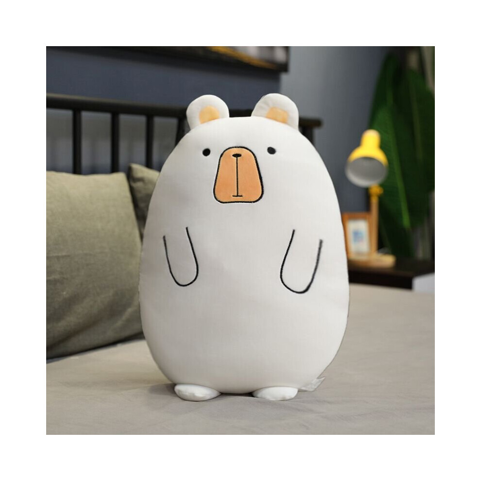 (WhiteBear, 50cm) Stuffed Toy Plush Dinosaur Bear Pillow Cat Unicorn