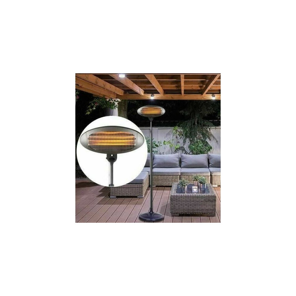 2KW PATIO HEATER GARDEN STANDING ELECTRIC OUTDOOR QUARTZ 2000W 240V