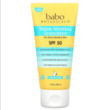 Babo Botanik, Super Shield Mineral Solbriller Lotion, SPF 50, Duftfri, 3 fl oz (89 ml)