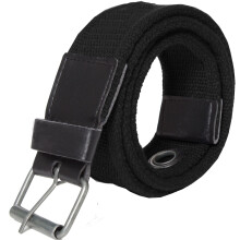 (Black, 3XL) Kruze Mens Designer Canvas Belt For Jeans Big Tall King Sizes