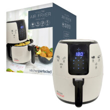 Lloytron | Kitchen Perfected 4-Ltr Digi-Touch Air Fryer - Cream/Black
