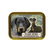 Personalised Doberman Dog Breed Tobacco Tin Gift & Smoking Products