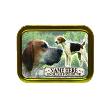 Personalised English Foxhound Dog Breed Tobacco Tin Gift & Smoking Products