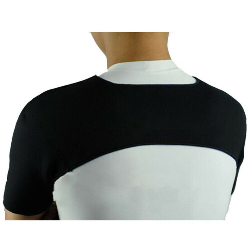 (L) Support Injury Dislocate Compression Strap Double Shoulder Brace Rotator Cuff 2