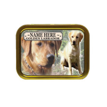 Personalised Golden Labrador Dog Breed Tobacco Tin Gift & Smoking Products