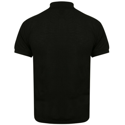 (Black, M) Mens Polo Shirt Casual Regular Fit T Shirts