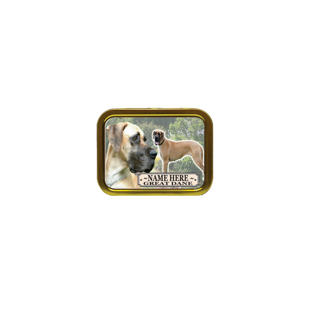 Personalised Gift Products Personalised Great Dane Dog Breed Tobacco Tin Gift & Smoking Products