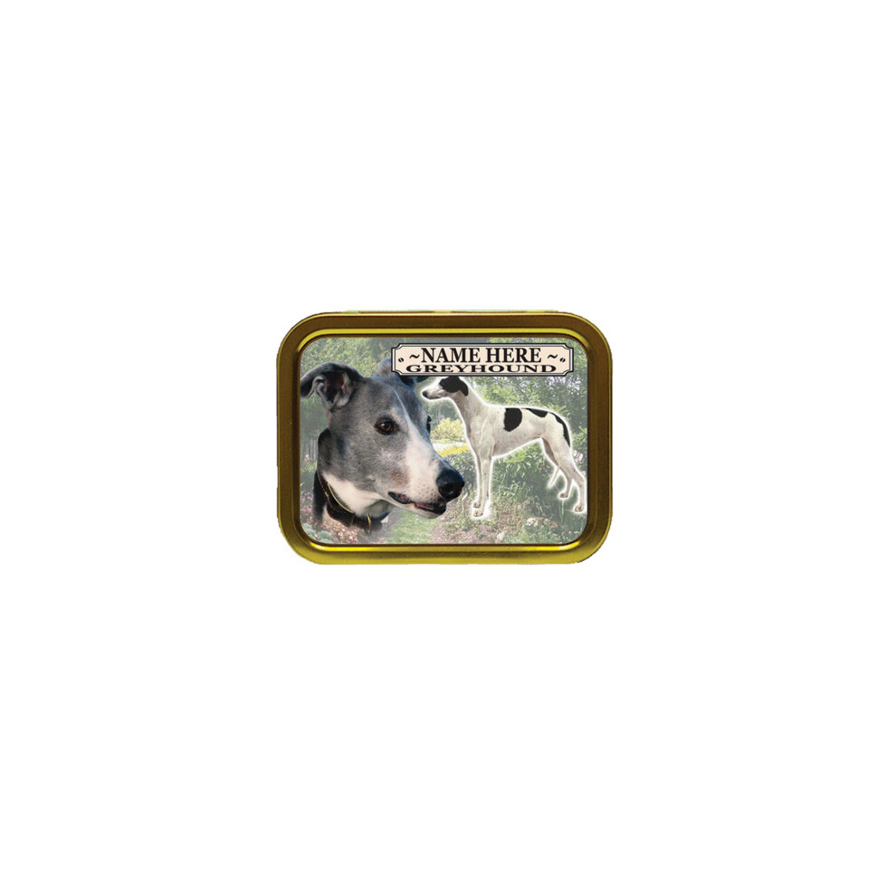 Personalised Gift Products Personalised Greyhound Dog Breed Tobacco Tin Gift & Smoking Products