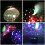 LED Rotating Projector Starry Night Light Star Baby Kids Bedside Lamp 2