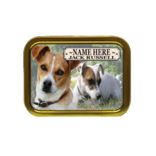 Personalised Jack Russell Dog Breed Tobacco Tin Gift & Smoking Products
