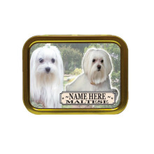 Personalised Maltese Dog Breed Tobacco Tin Gift & Smoking Products