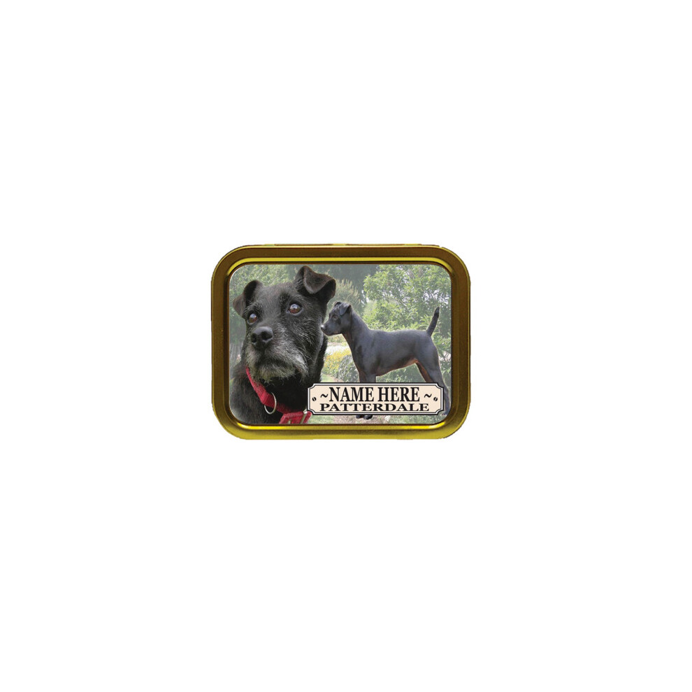 Personalised Gift Products Personalised Patterdale Dog Breed Tobacco Tin Gift & Smoking Products