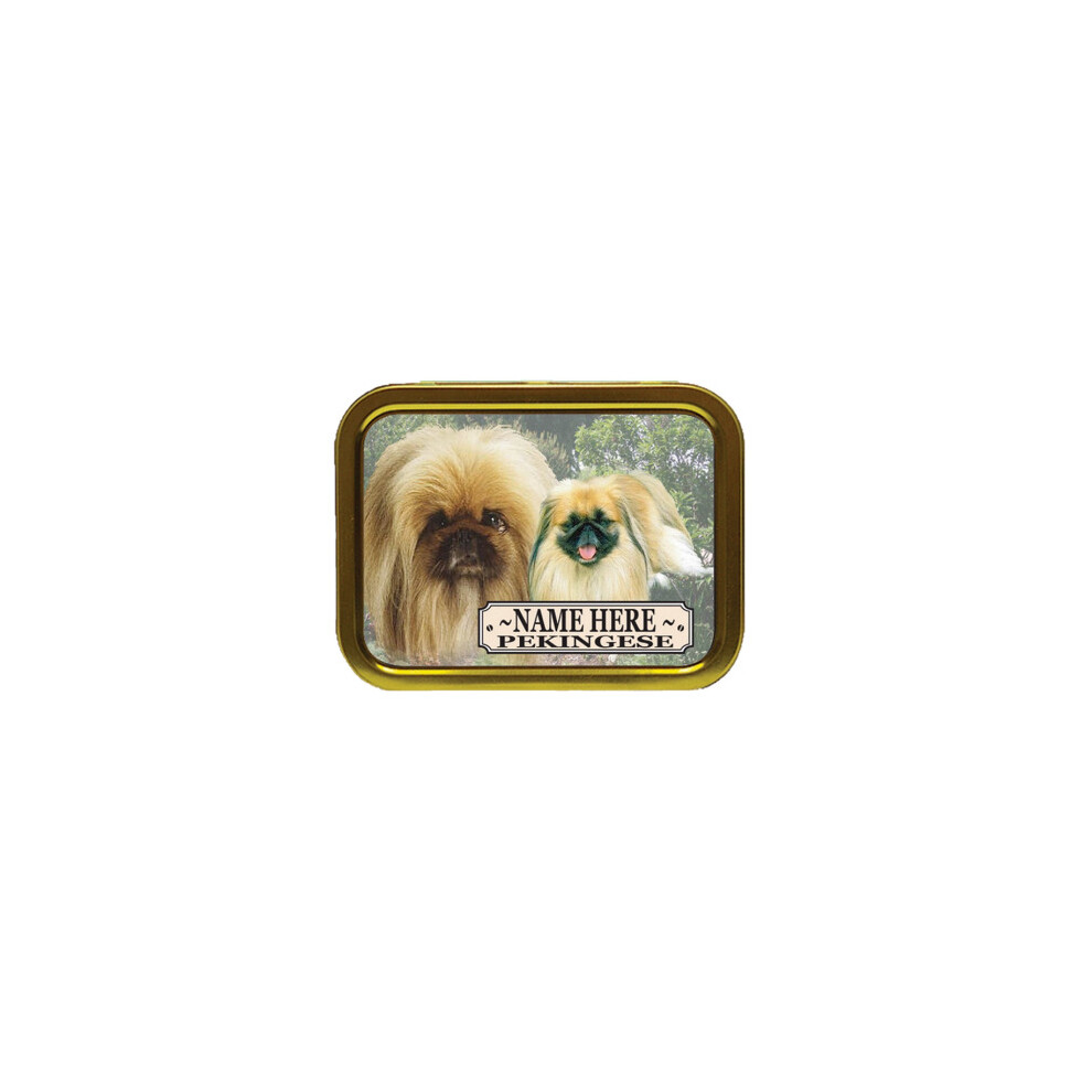 Personalised Gift Products Personalised Pekingese Dog Breed Tobacco Tin Gift & Smoking Products