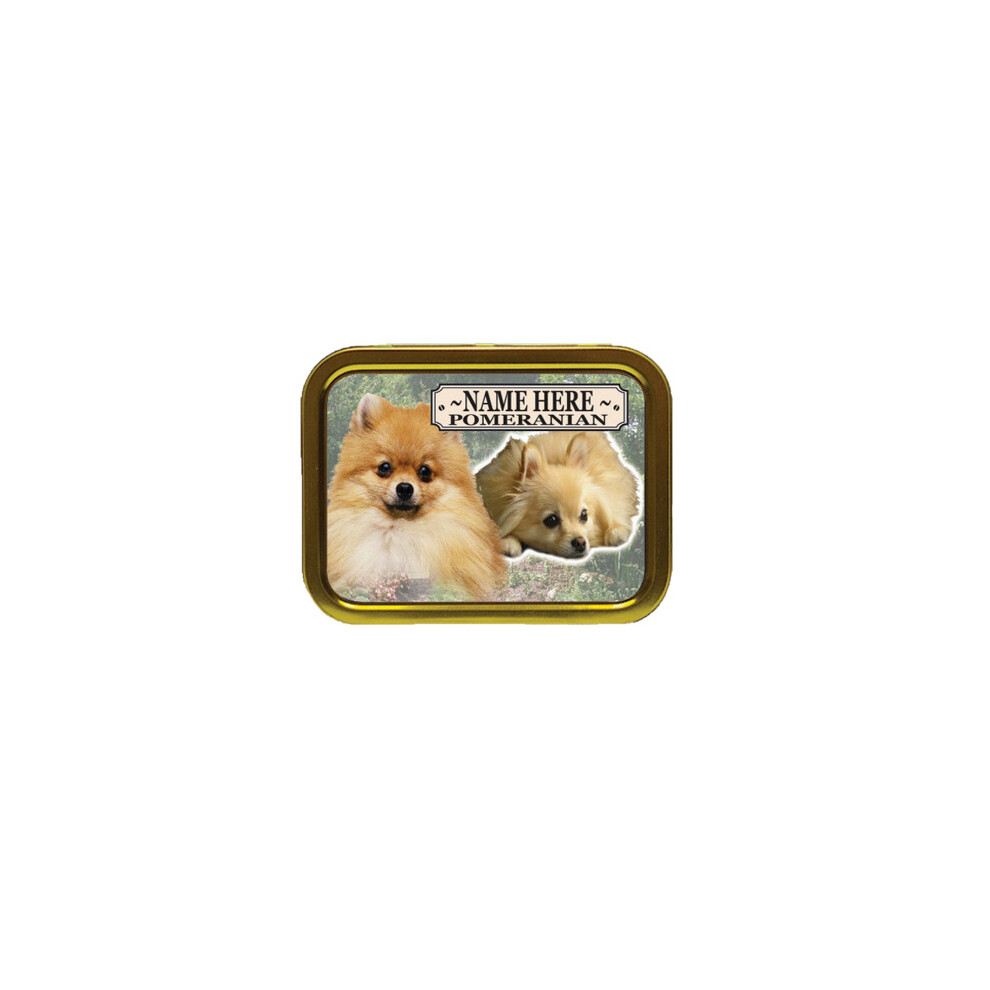 Personalised Gift Products Personalised Pomeranian Dog Breed Tobacco Tin Gift & Smoking Products