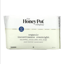 The Honey Pot Company, Pături de Bumbac Fără Arome, Incontinență Nocturnă Organică, 16 Cont