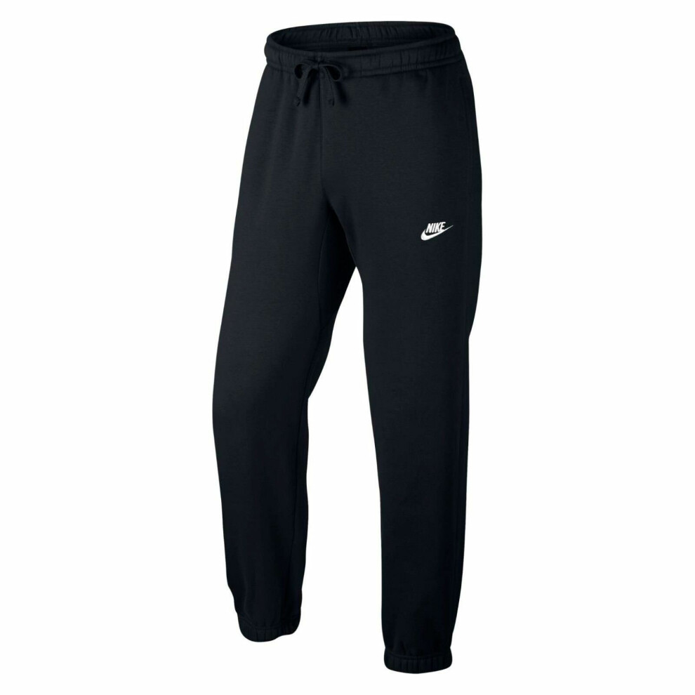 (Black, M) Nike Mens Fleece Joggers Sweat Pants Jogging Bottoms