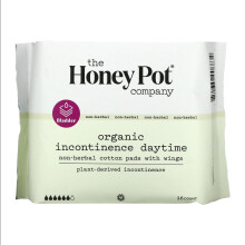 The Honey Pot Company, Pături de Incontinență de Bumbac Organic 100%, 16 Echipe
