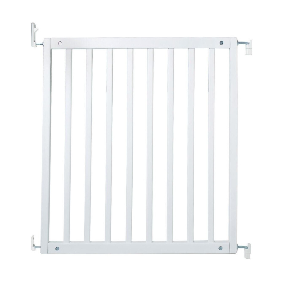 (White) Safetots Simply Secure Wooden Stair Gate