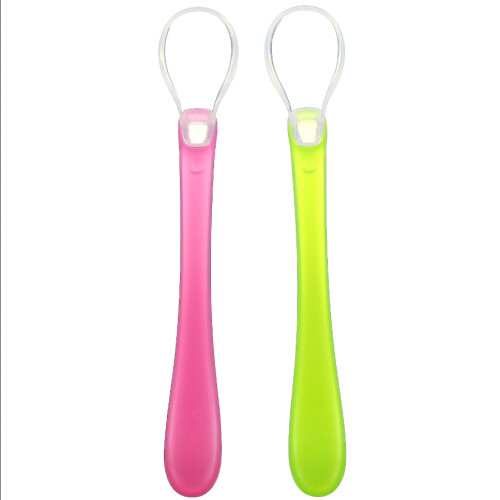 Green Sprouts, Feeding Spoons, 6-12 Months, Pink, 2 Pack 2